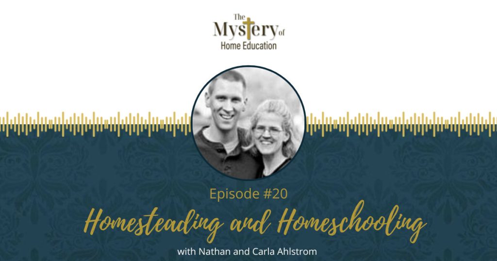 Do you have questions about homesteading and homeschooling? Join me and my guests, Nathan and Carla Ahlstrom (Redeemed Homestead,) for an informative and inspirational look at family discipleship and growth—with less reliance on the world! Learn how and why more and more Christian families are seeking a simple, wholesome lifestyle with gardens, animals, and lots of fresh air.