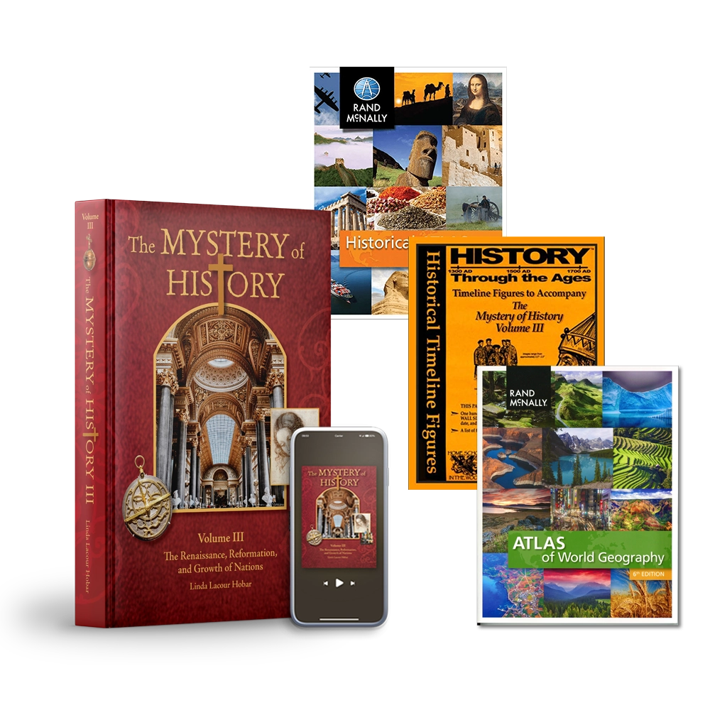 The Mystery of History Volume III Best Seller Bundle with Quarter 1–4 MP3 downloads