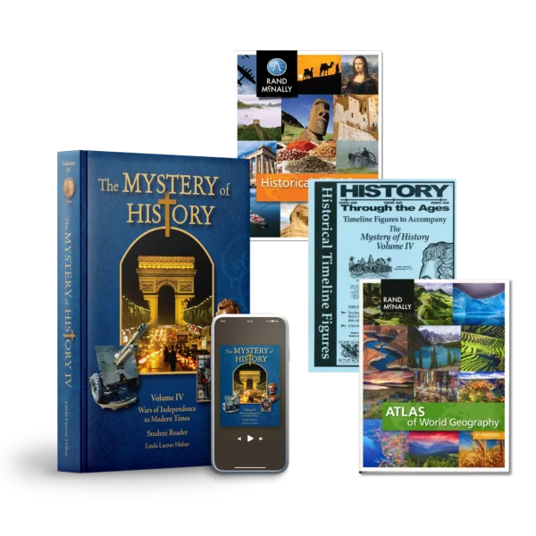 The Mystery of History Volume IV Best Seller Bundle with Quarter 1–4 MP3 with or without music