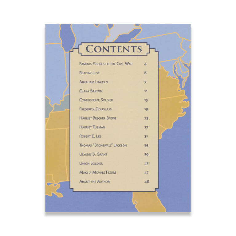 product image for Famous Figures of the Civil War Table of Contents