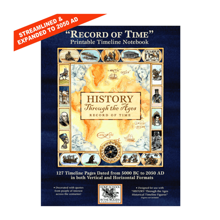History Through the Ages Record of Time Notebook