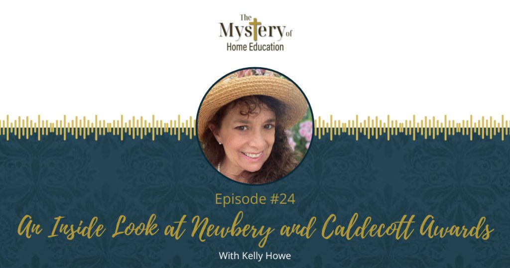 Most of us grew up with some knowledge of the Newbery and Caldecott Awards. (Who could miss the shiny metal stickers on the book covers!) But that doesn’t mean as children that we understood the meaning and background of these prestigious awards. If you’d like to know more now, to pass on to your students, join me and my guest, Kelly Howe—a Newbery/Caldecott collector and enthusiast—for an inside look at award winners and more.