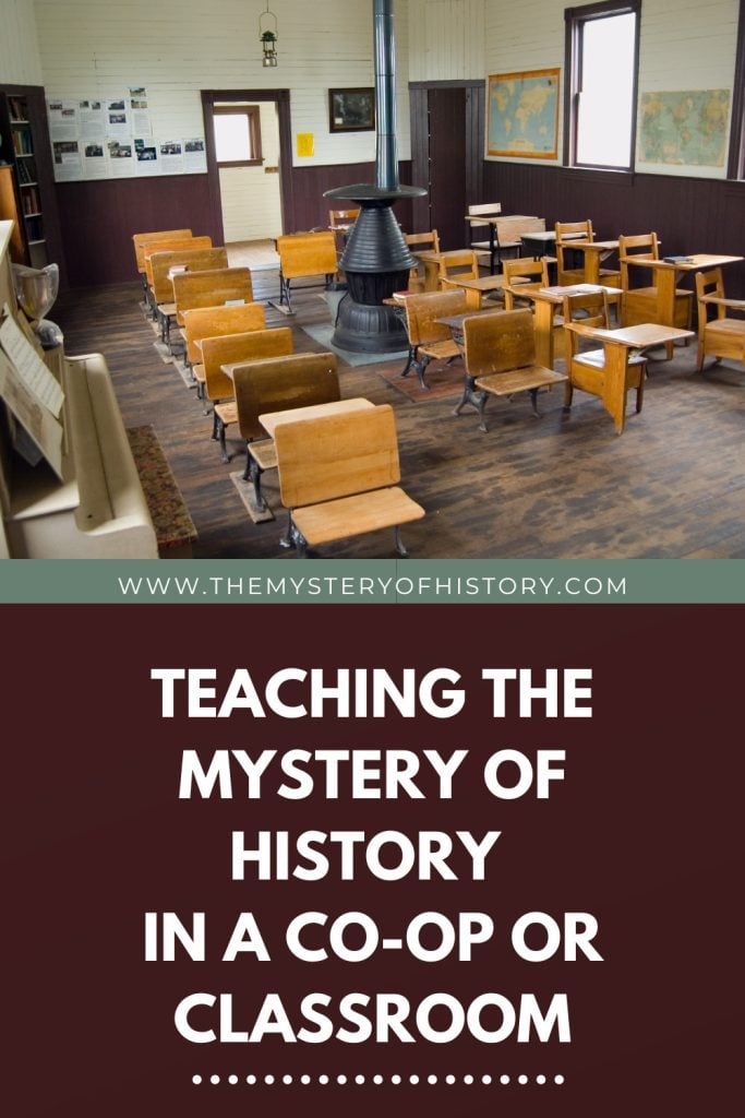 Have you been tasked with teaching The Mystery of History in a co-op or classroom, but don’t know how? Are you interested in using the series with a small group, but don’t know where to start? Are you the admin for a private school needing information for a bulk rate? If you answered yes to any of these questions, you may want to join Linda Lacour Hobar, author of The Mystery of History, for the philosophy, materials, and how-tos when teaching The Mystery of History in a group. 