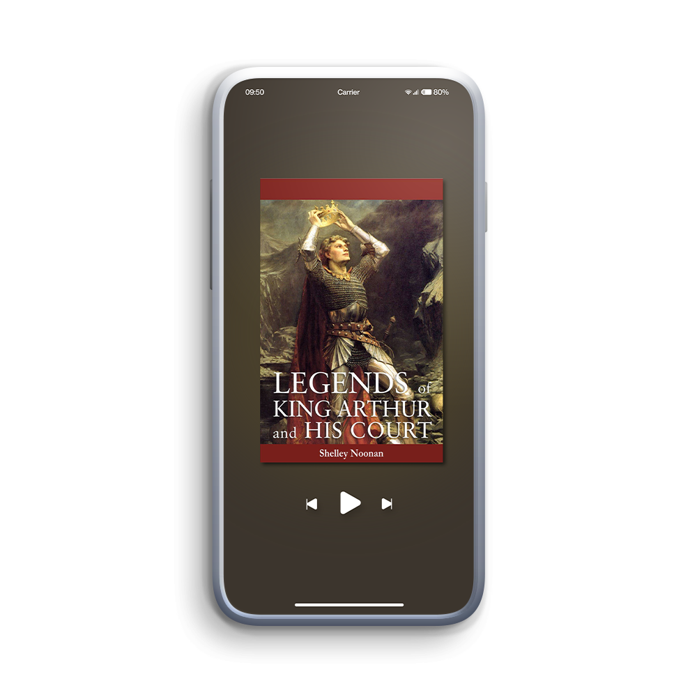 King Author Audiobook on mobile phone